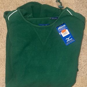 BRAND NEW W TAGS. Super soft mizuno green soft fuzz crewneck. 2XL men’s